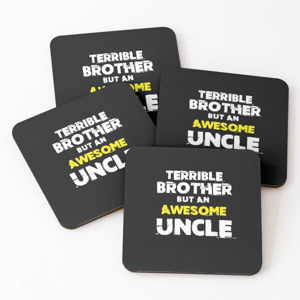 Item preview, Terrible Brother But An Awesome Uncle Fun Birthday Gift T Shirt designed and sold by boxofstories.