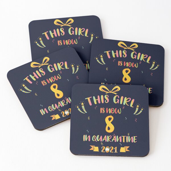 Item preview, This Girl Is Now 8 In Quarantine 2021 - Birthday Gifts designed and sold by yeknow.
