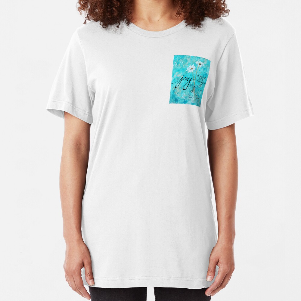The Joy of the Lord is my Strength by Jan Marvin Slim Fit T-Shirt