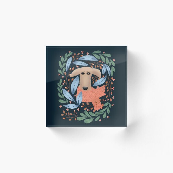 Artikelvorschau, Whippet in Blumen entworfen und verkauft von Dottadesigns.