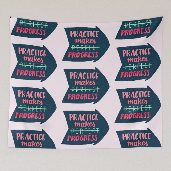 Item preview, Practice makes progress designed and sold by whatafabday.