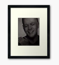 Bruce Willis Wall Art Framed Print