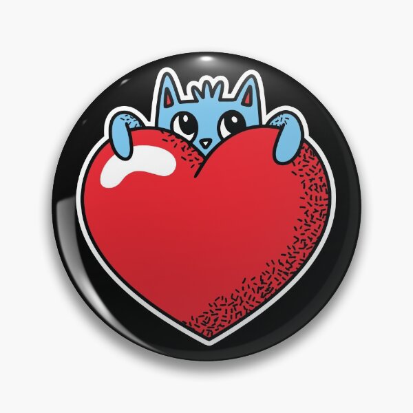 Item preview, Cute cat hiding behind a heart designed and sold by Piztees.