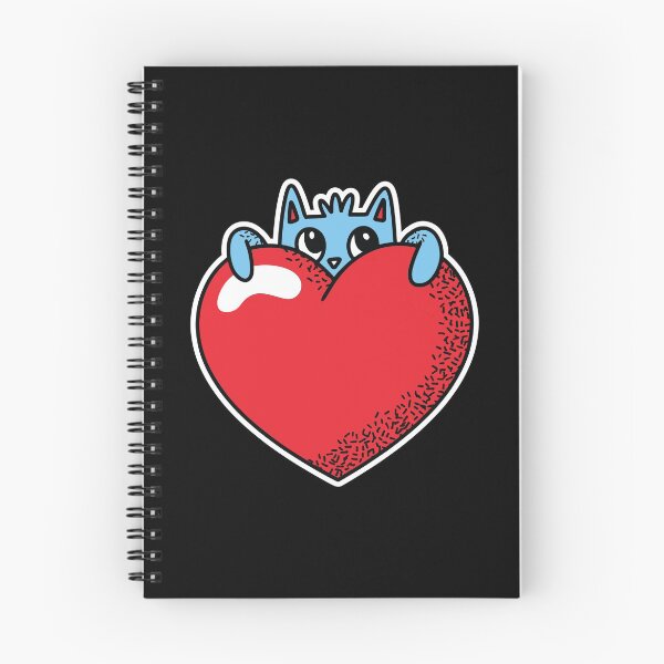 Item preview, Cute cat hiding behind a heart designed and sold by Piztees.