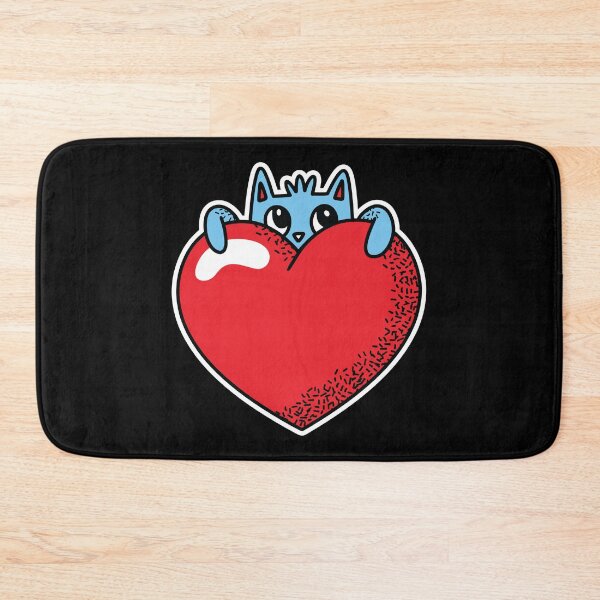 Item preview, Cute cat hiding behind a heart designed and sold by Piztees.