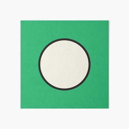 White Pool Cue Ball Art Board Print