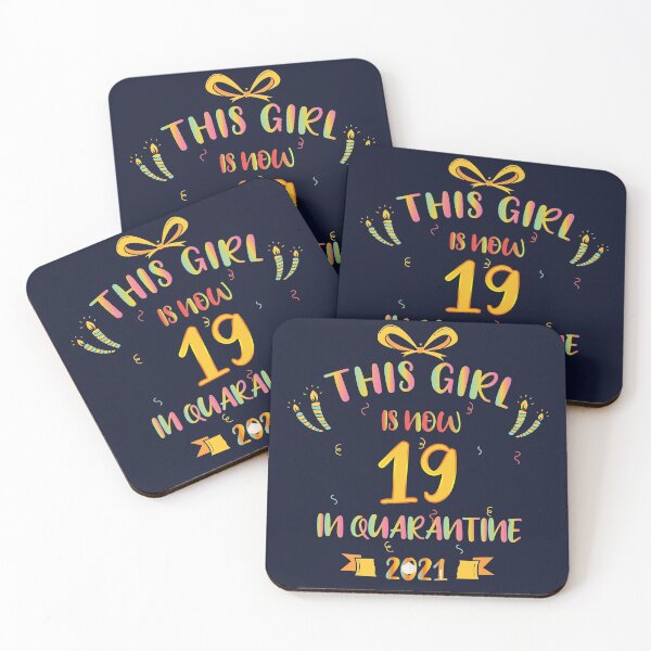 Item preview, This Girl Is Now 19 In Quarantine 2021 - Birthday Gifts designed and sold by yeknow.