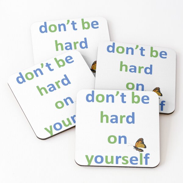 Item preview, uplifting-Don't be hard on yourself   designed and sold by Vicky Rodden.