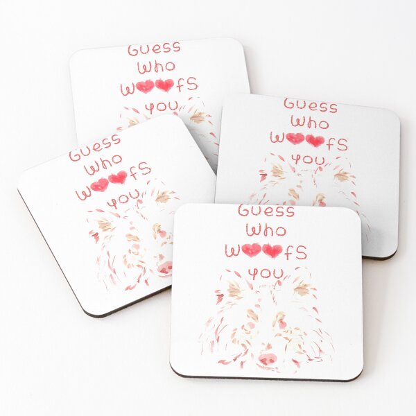Item preview, Shetland sheepdog sheltie GUESS WHO WOOFS YOU designed and sold by Ivy Fox Illustration.