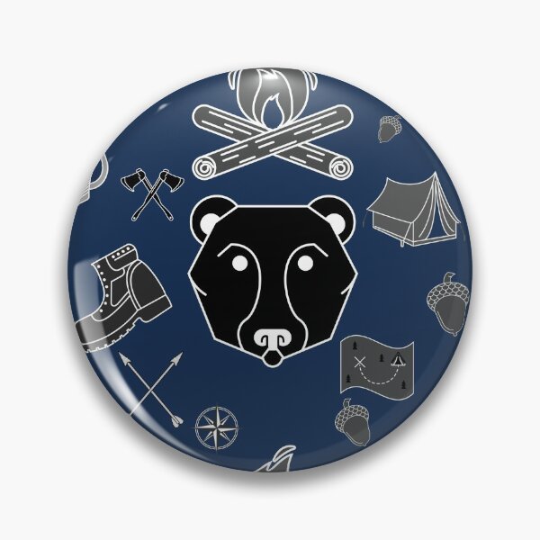 Item preview, camping outdoors nature pattern designed and sold by TheWaterBirds.