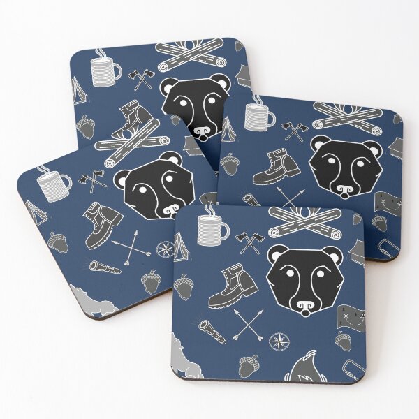 Item preview, camping outdoors nature pattern designed and sold by TheWaterBirds.
