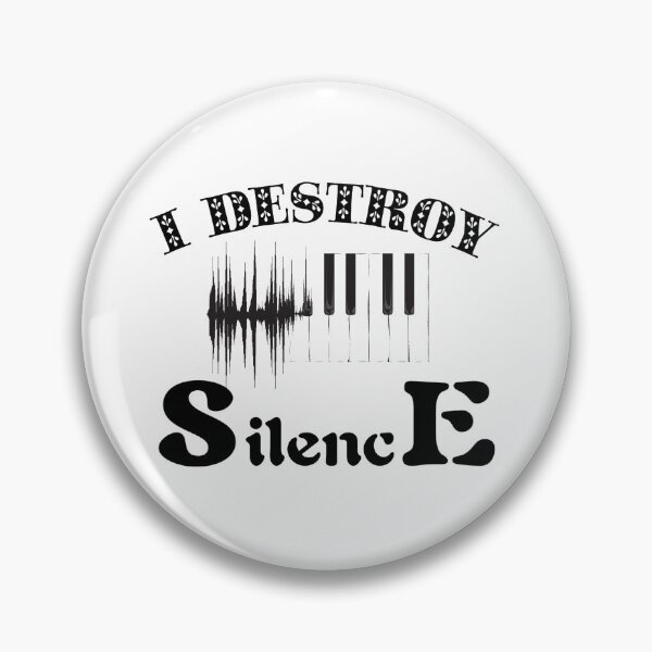 Item preview, I Destroy Silence Piano Essential T-Shirts designed and sold by Magic-Offers.