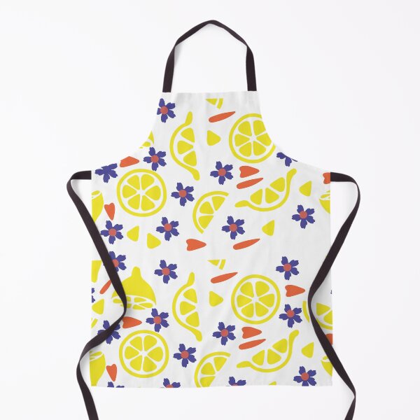 Item preview, Lemon pattern with flowers designed and sold by goodprints shop.