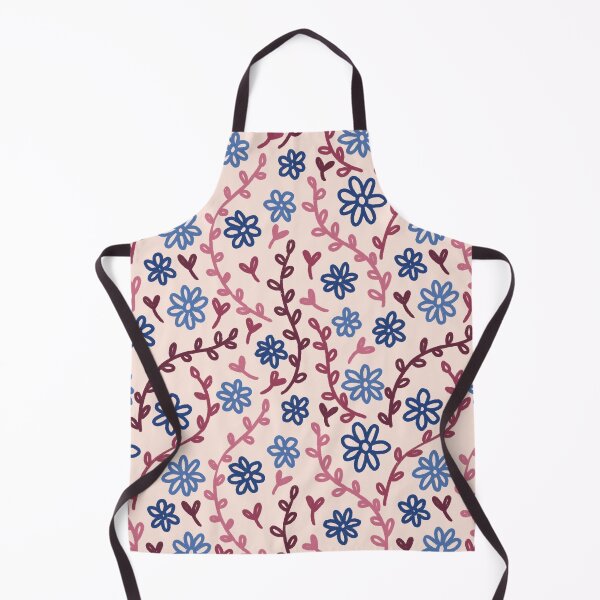 Item preview, Blue Flowers & Pink Vines designed and sold by DesignByJennyyy.