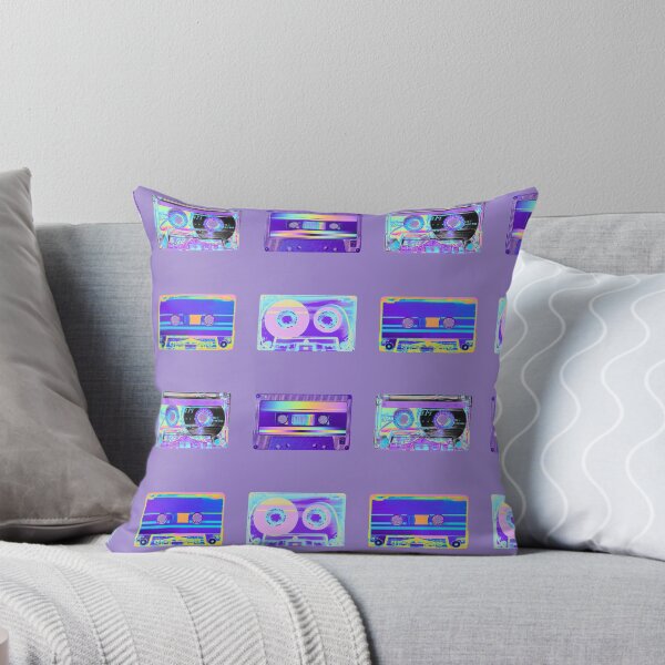 Item preview, Patrón de casete imbuido holográfico azul y morado designed and sold by dinaaaaaah.