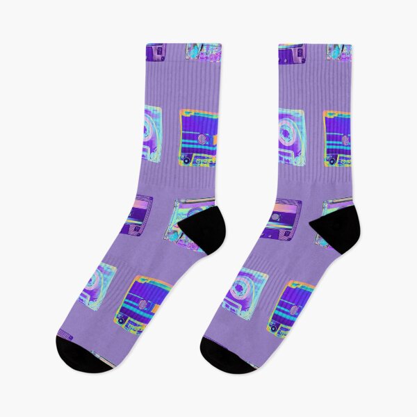 Item preview, Blue and Purple Holographic Imbued Cassette Pattern designed and sold by dinaaaaaah.