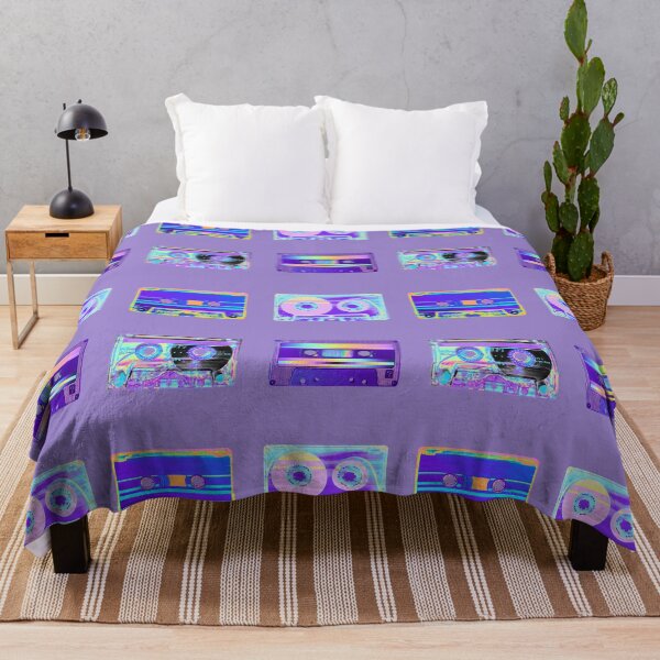 Item preview, Blue and Purple Holographic Imbued Cassette Pattern designed and sold by dinaaaaaah.