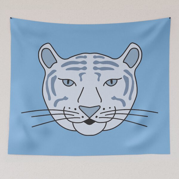 Item preview, Cute Cartoon Blue Tiger Head designed and sold by Twist Design.
