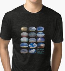 "I've got my head in the clouds..." Cloud flow chart Tri-blend T-Shirt