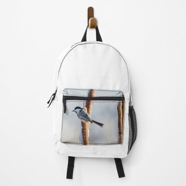 Item preview, Chickadee on a cattail in the winter designed and sold by rodmacpherson.