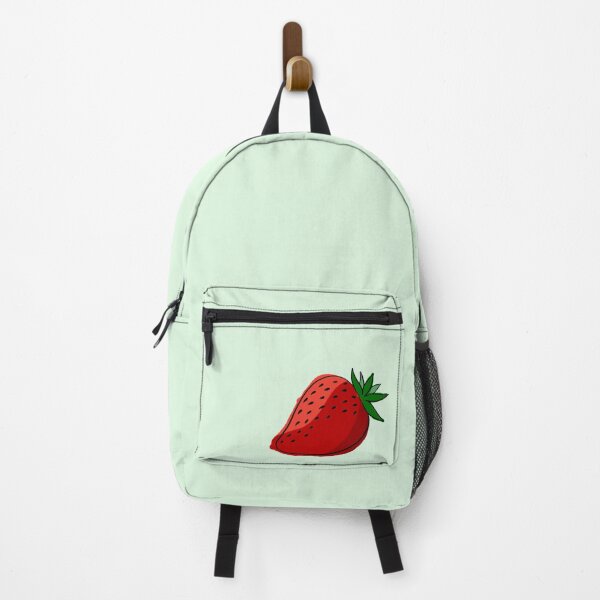 Item preview, Sweet Strawberry tangled with leaves and vines Pale Green Summer Fruits Design designed and sold by SemDesigns1.