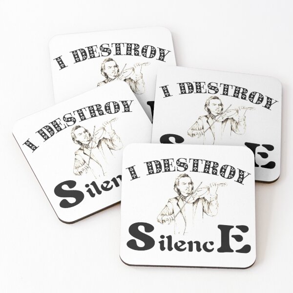 Item preview, I Destroy Silence Violinist Essential T-Shirts designed and sold by Magic-Offers.