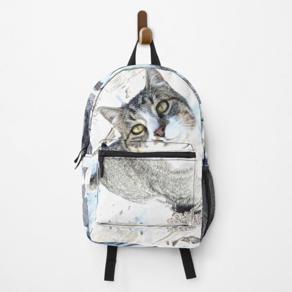 Item preview, happy farm cat in the snow designed and sold by Stephanie Skeem.