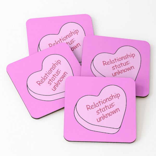 Item preview, Candy Hearts - Relationship Status: Unknown, Pink designed and sold by LaRoach Digital Arts.