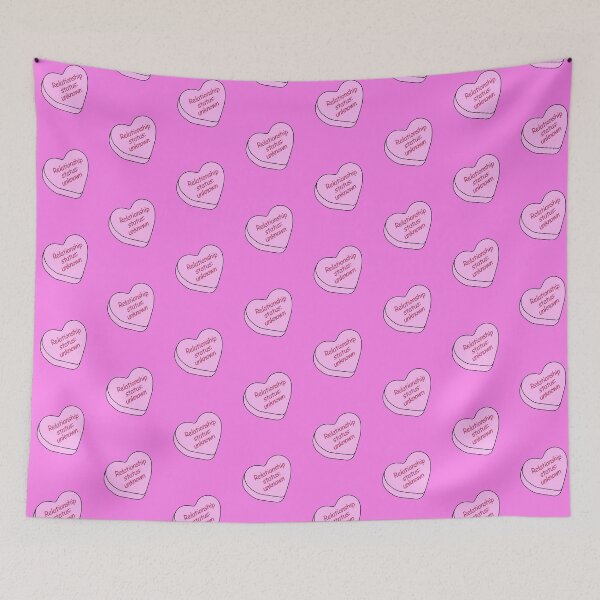 Item preview, Candy Hearts - Relationship Status: Unknown, Pink designed and sold by LaRoach Digital Arts.