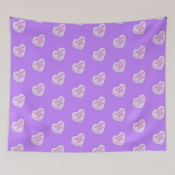 Item preview, Candy Hearts - Relationship Status: Unknown, Purple designed and sold by LaRoach Digital Arts.