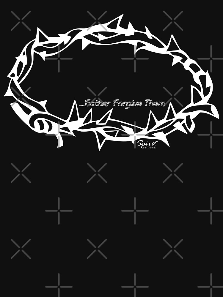 Crown of Thorns "Father Forgive Them" Christian Design by birchbrook