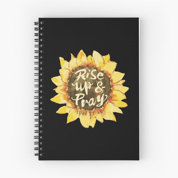 Item preview, Watercolor Sunflower - Luke 22:46 - Black designed and sold by amazingjoy.
