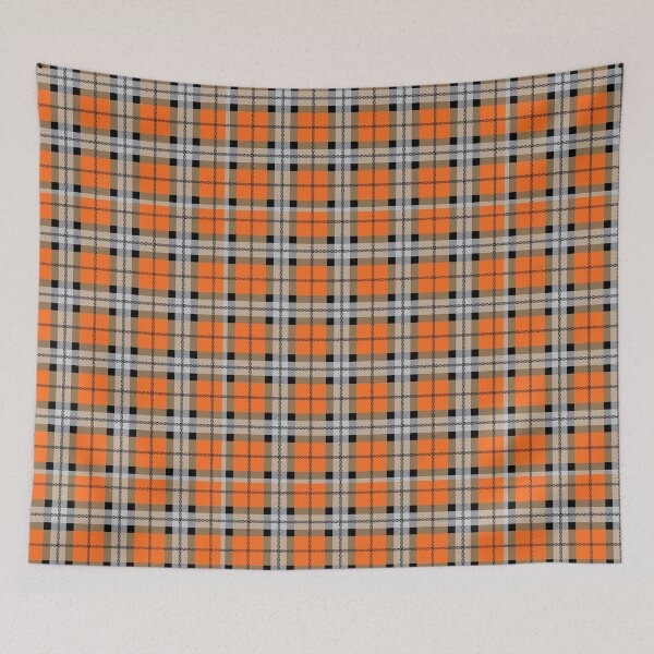 Item preview, Orange And Black Plaid Pattern designed and sold by virilamissa.