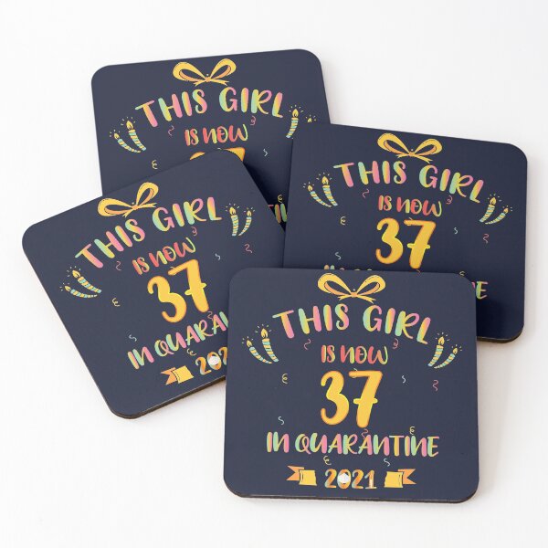 Item preview, This Girl Is Now 37 In Quarantine 2021 - Birthday Gifts designed and sold by yeknow.