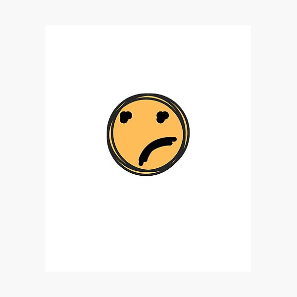 Custom Fed Up Emoji Photographic Print By Chtees Redbubble 