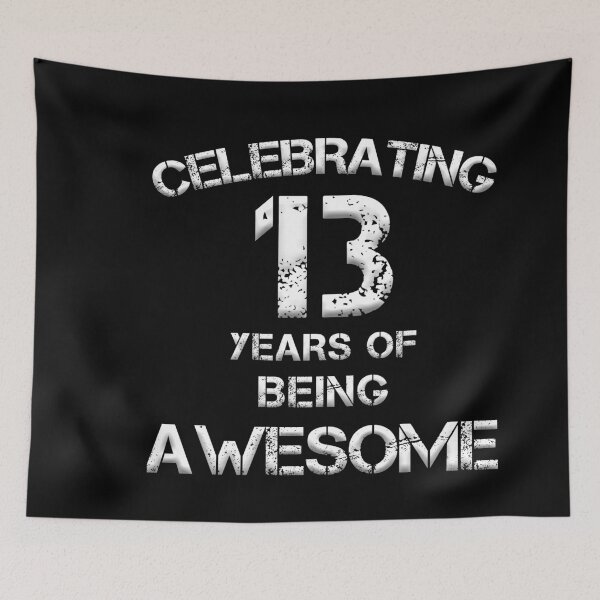 Item preview, celebrating 13 Years of Being Awesome! 13th Birthday Gift for 13 Year Old Youth Anniversary designed and sold by Dream-bubble.
