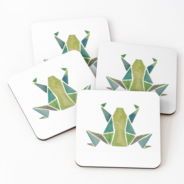 Item preview, Watercolor Origami Frog designed and sold by CleverDino.