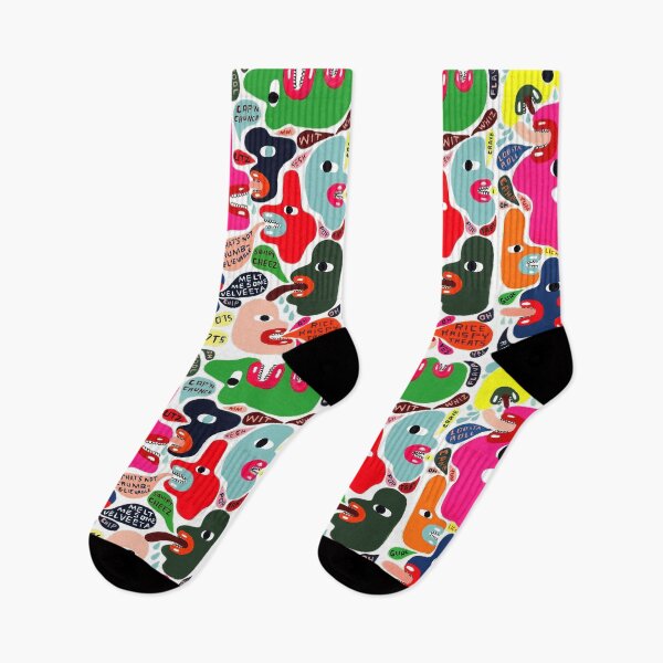 Item preview, Colorful Fantasy Strange Faces Art Design designed and sold by Opal Print.