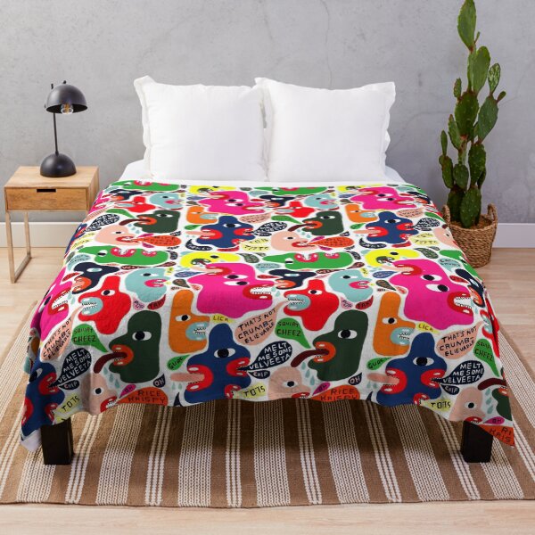 Item preview, Colorful Fantasy Strange Faces Art Design designed and sold by Opal Print.