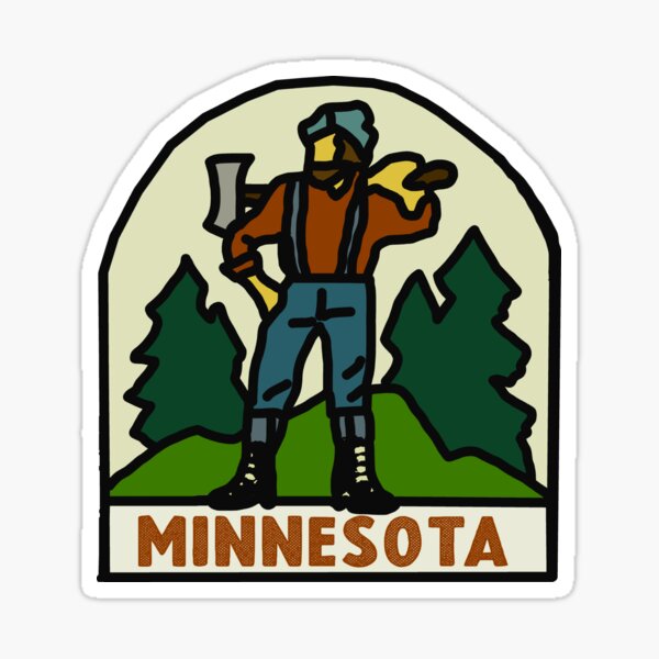 Item preview, Minnesota Bunyan Decal  designed and sold by zsonn.