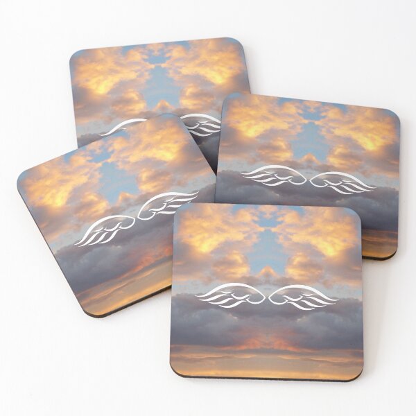 Item preview, Heaven Angels Wings in a Sunset Sky designed and sold by jeff-jones.