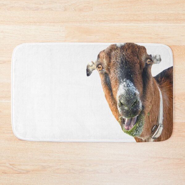 Item preview, Funny green faced goat, eating healthy is fun designed and sold by Stephanie  Skeem.