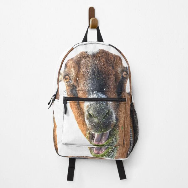 Item preview, Funny green faced goat, eating healthy is fun designed and sold by Stephanie Skeem.