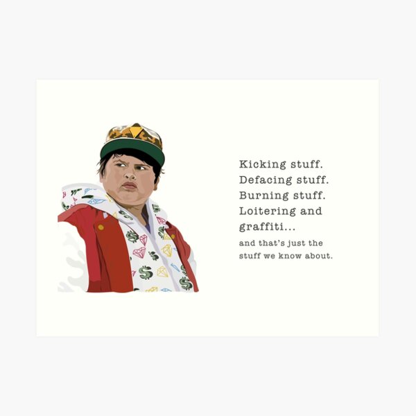 "Ricky Baker, Hunt for the Wilderpeople, Kicking Stuff" Art Print for