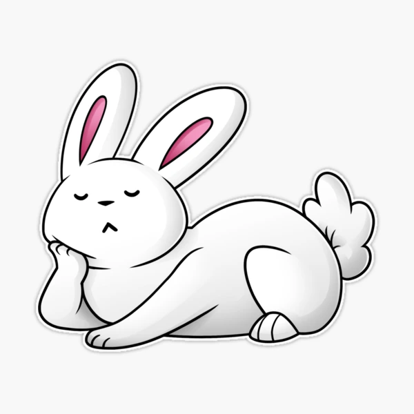 Sleepy Bunny Watercolor Illustration, Bunny, Rabbit, Cute Rabbit PNG  Transparent Image and Clipart for Free Download