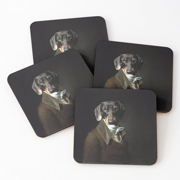 Item preview, Portrait of dressed up Dachshund dog, Victorian Dachshund designed and sold by Dedeegraphie.