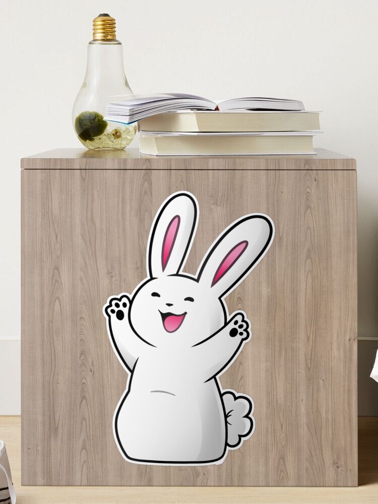 Sleeping Bunny Sticker for Sale by EyChanChan