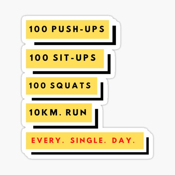 The Only Workout You Need Sticker