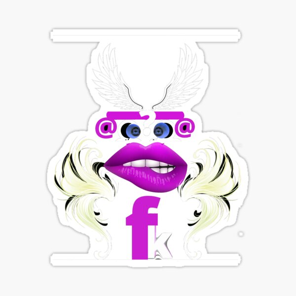 Item preview, F@@KMONKEY ANGEL PURPLE designed and sold by Flirt-Teez.