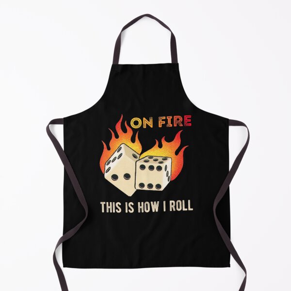 Item preview, This Is How I Roll Retro Flaming Dice Tattoo designed and sold by StudioTina.